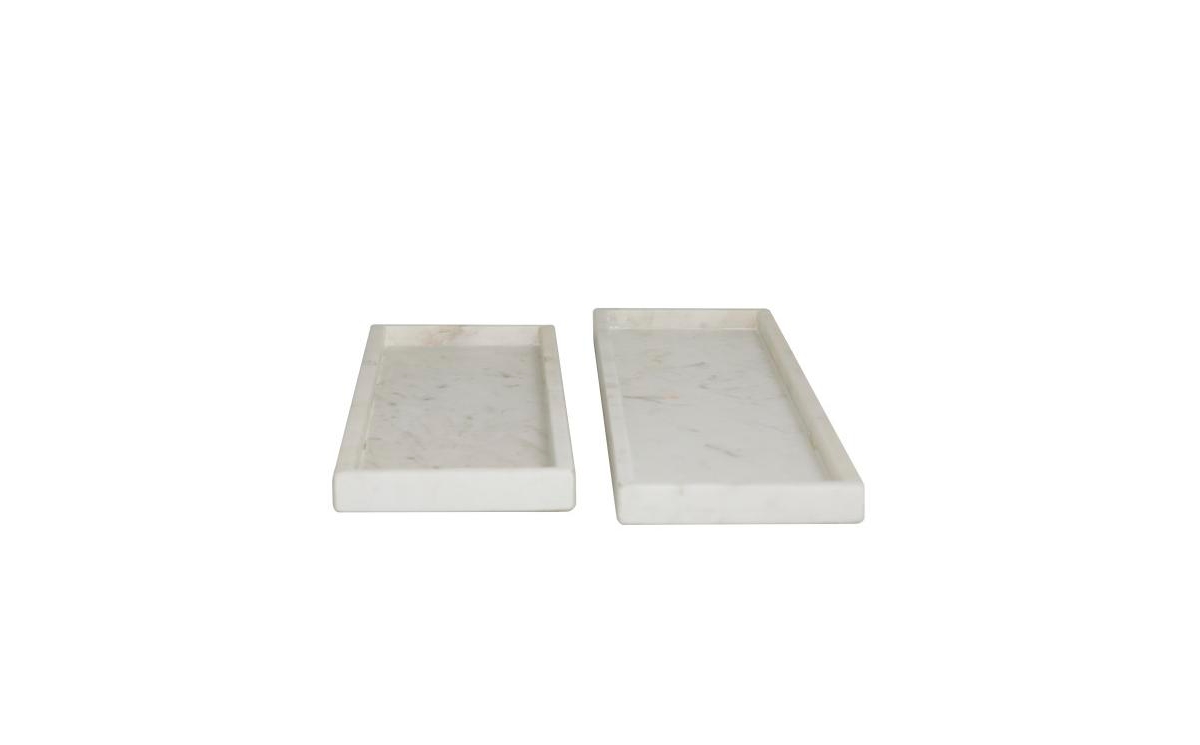 Marble Modern 2 Piece Tray Set
