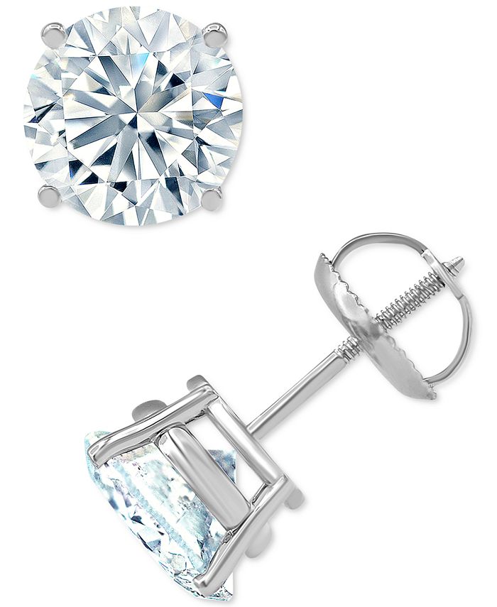 Macy's Diamond Earrings (3 ct. t.w.) in 14k White Gold Macy's