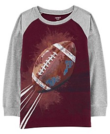 Little Boys Football Raglan Jersey T-shirt