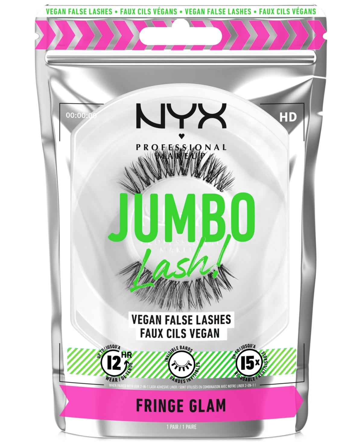 Nyx Professional Makeup Jumbo Lash! False Lashes In Fringe Glam