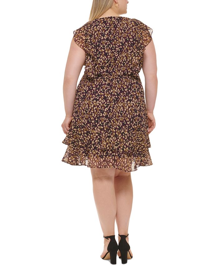 Tommy Hilfiger Plus Size Wild-Animal-Print Fit & Flare Dress - Macy's
