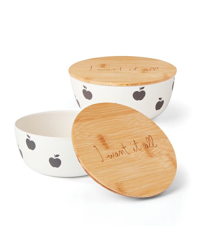 kate spade new york Apple Toss Bowl with Lid, 2 Piece Macy's
