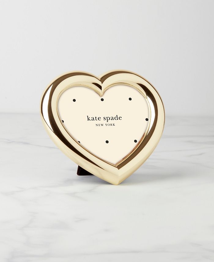 kate spade new york Charmed Life Gold Heart Picture Frame