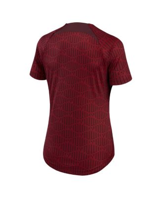 Women's Burgundy Liverpool 2022/23 Pre-Match Home Performance Top