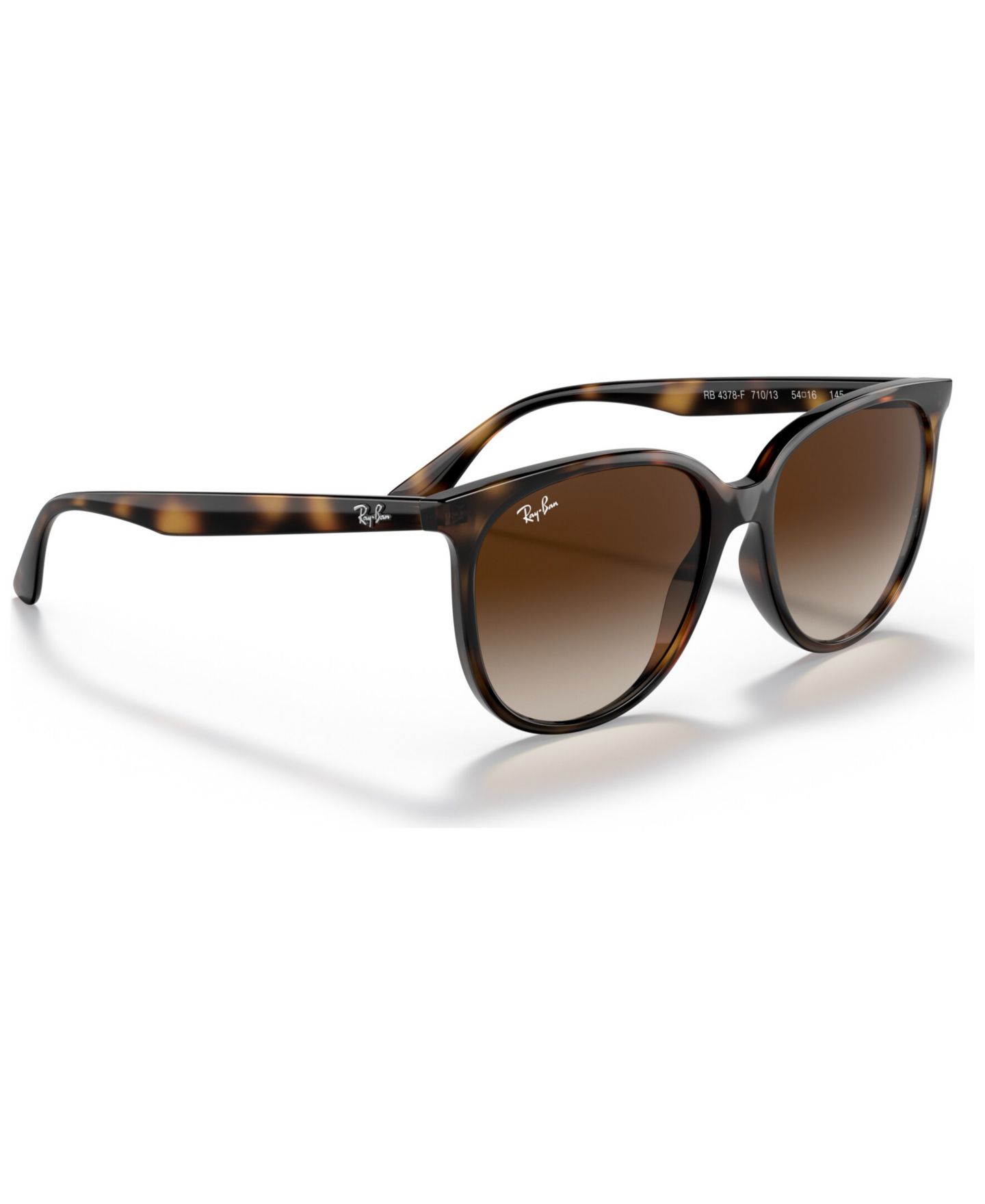 Женские солнцезащитные очки Ray-Ban Low Bridge Fit Sunglasses, Rb4378 54, цвет: Чёрный — фото 11