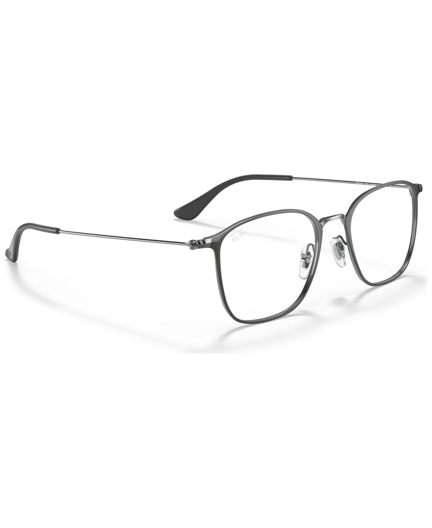 Очки Ray-Ban Unisex Square Metal RB6466 Optics Eyeglasses, цвет: Медный — фото 10