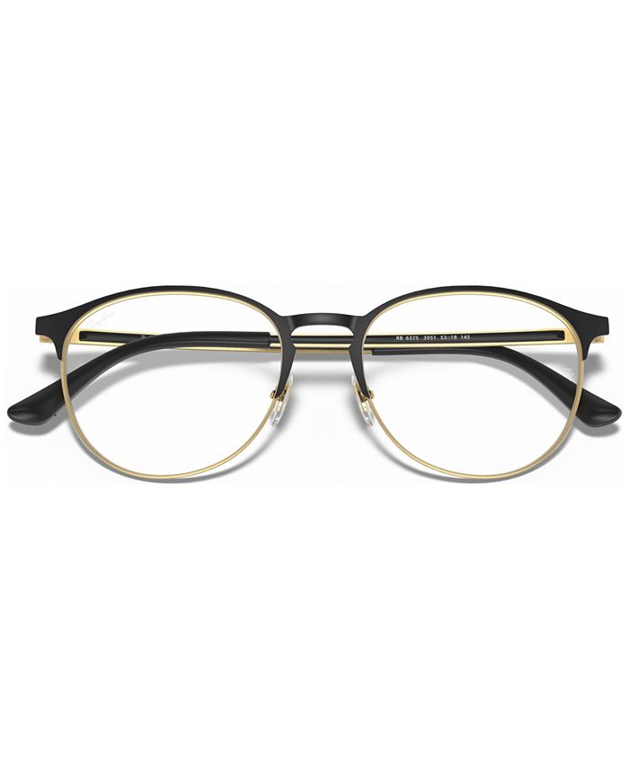 Ray-Ban RB6375 OPTICS Unisex Round Eyeglasses - Macy's