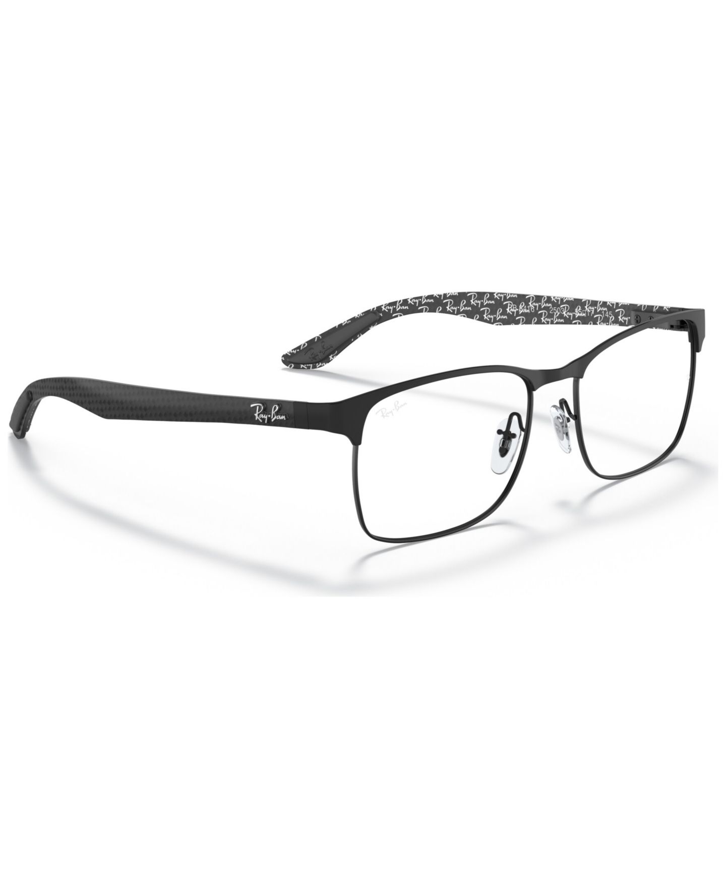 Очки Ray-Ban Unisex Square Metal RB8416 Optics Eyeglasses, цвет: Чёрный, вариант 1 — фото 5