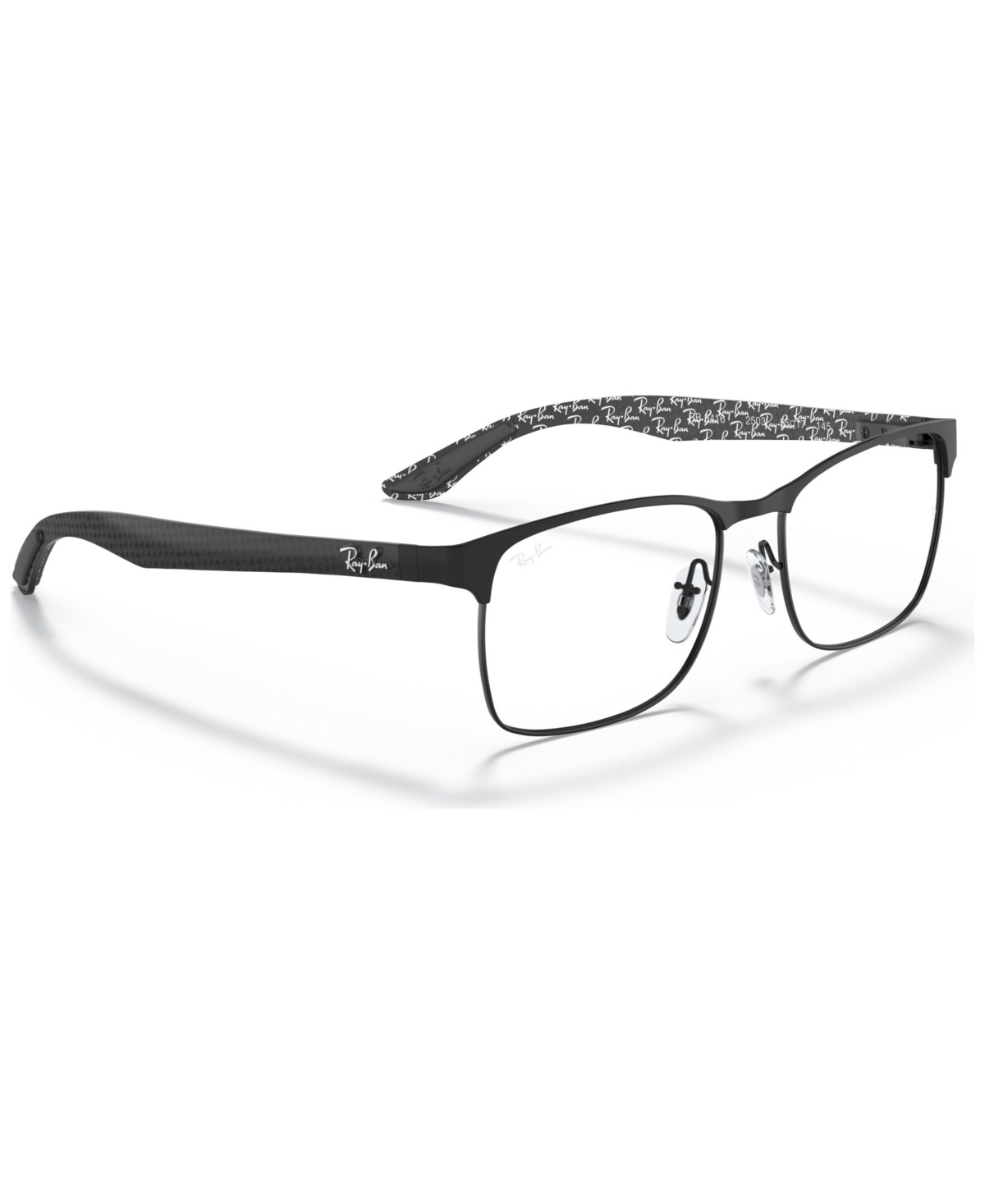 Ray Ban Rx8416 Men's Square Eyeglasses In Black