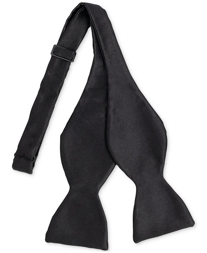 Men's Premium Self-Check Polyester Satin Bow Tie main image 0
