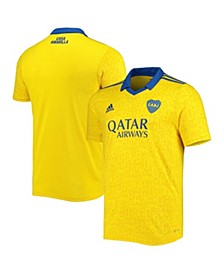 Men's Yellow Boca Juniors 2022 Replica AEROREADY Third Jersey