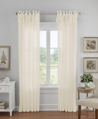 Elrene Home Fashions - Jolie 52" x 95" Crushed Semi-Sheer Curtain Panel