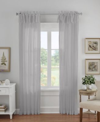 Elrene Home Fashions Jolie Semi-Sheer Tab Top Window Curtain