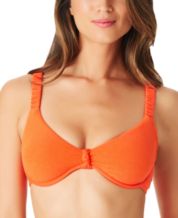 Sanctuary On The Water Textured High Neck Underwire Swim Top