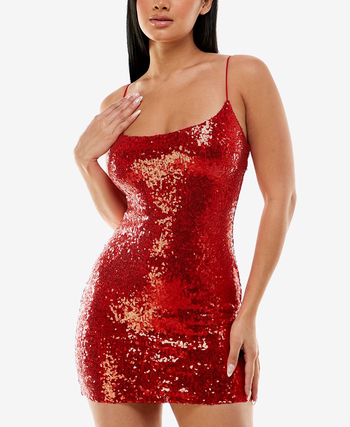 B Darlin Juniors Sequined Bodycon Dress Macy s