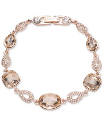 Givenchy - Rose Gold-Tone Crystal Pear-Shape Flex Bracelet