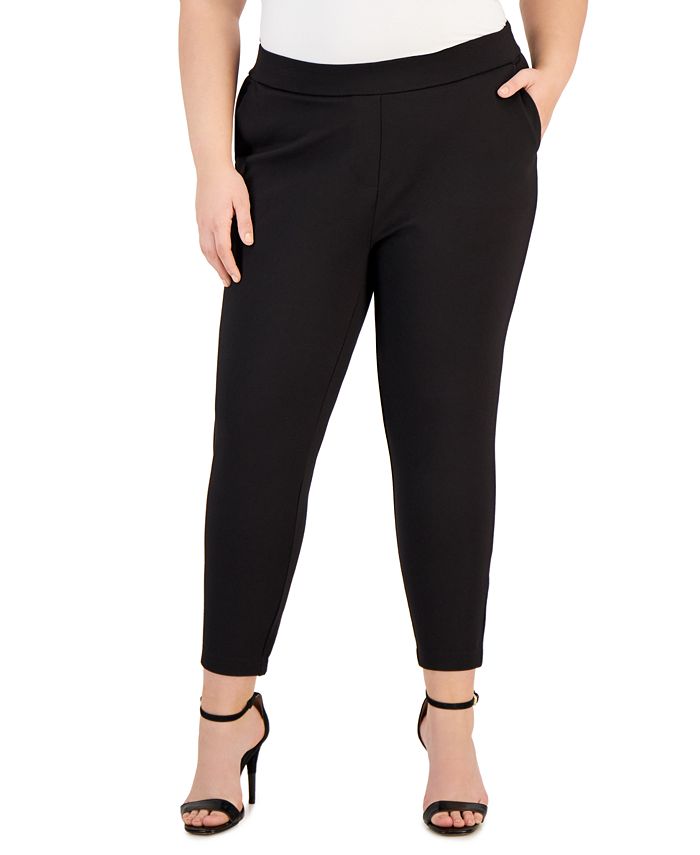Calvin Klein Plus Size Pull-On Pants - Macy's