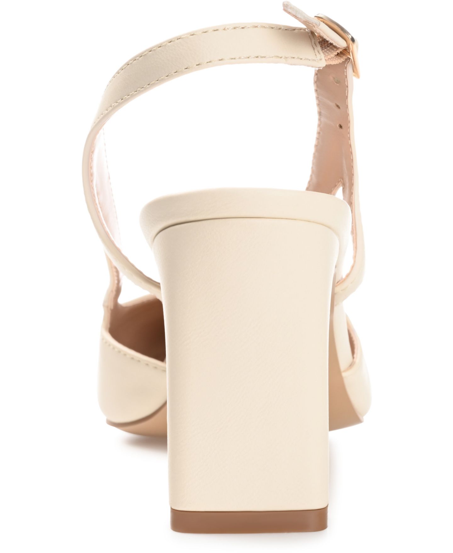 Женские туфли Journee Collection Reignn Cap Toe Slingback, цвет: Бежевый — фото 3
