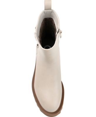 Women's Yasmine Lug Sole Mid Shaft Moto Booties