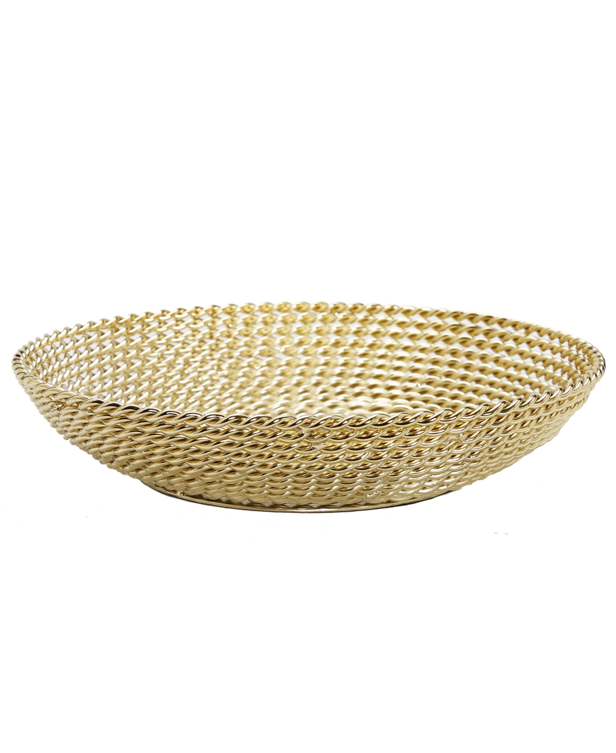 Decorative Bowl Rope Design - Gold-Tone