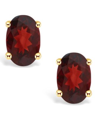 Garnet (1-1/6 ct. t.w.) Stud Earrings in 14K Yellow Gold or 14K White Gold