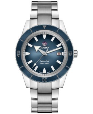 Rado - Men's Automatic Blue Stainless Steel Bracelet Watch 42 mm