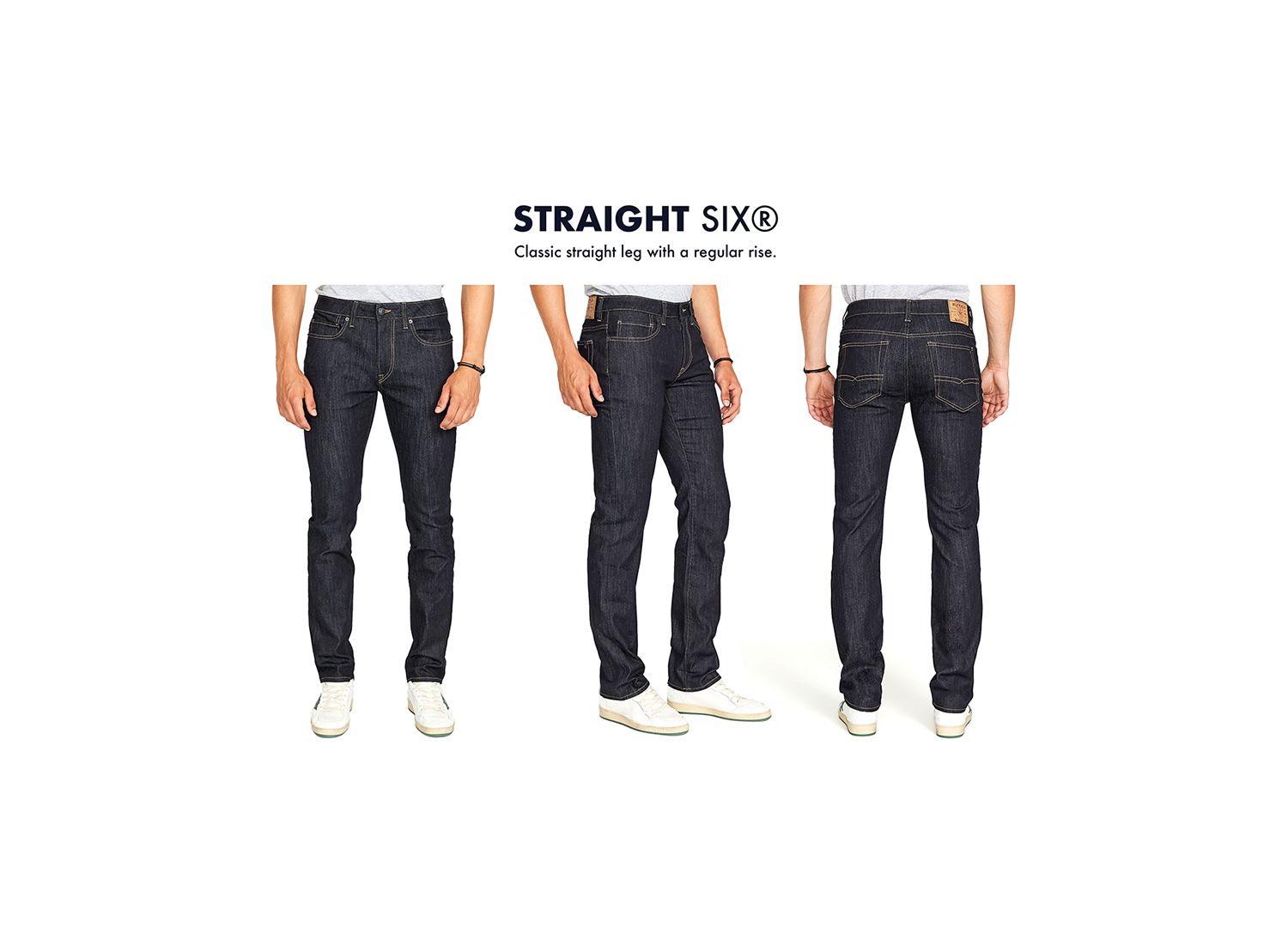 Men's Straight Six Stretch Jeans