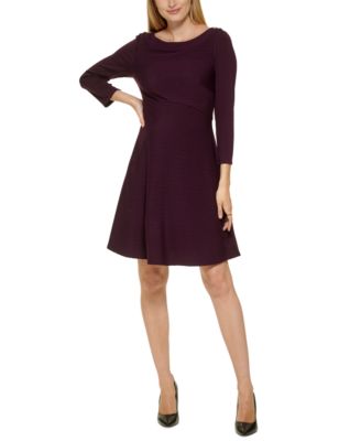 Tommy Hilfiger - Women's Rib-Knit Fit & Flare Dress
