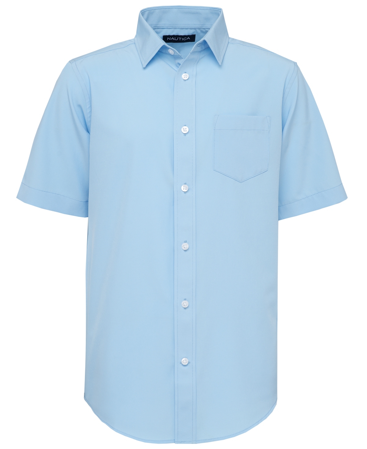 Nautica Big Boys Husky Short Sleeve Performance Woven Shirt