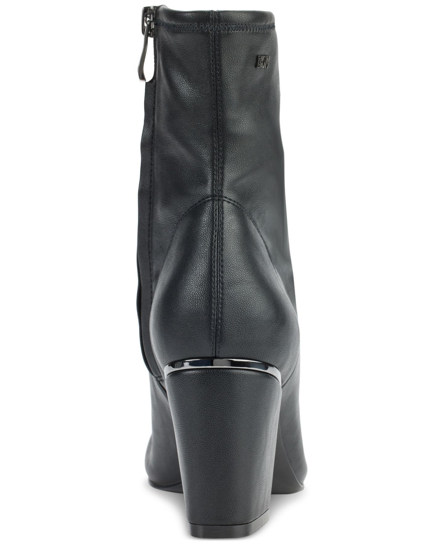 Женские ботинки DKNY Cavale Stretch Booties, цвет: Чёрный гладкий — фото 3