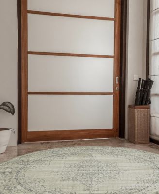 CLOSEOUT! KM Home Cantu 3563 5'3" x 5'3" Round Area Rug