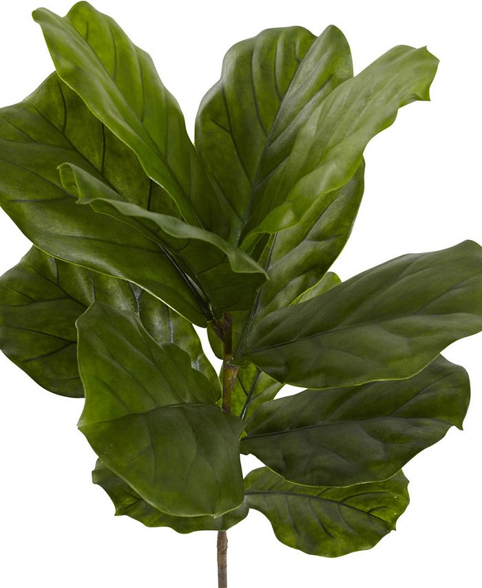 Nearly Natural - 4' Fiddle Leaf UV-Resistant Indoor/Outdoor Tree