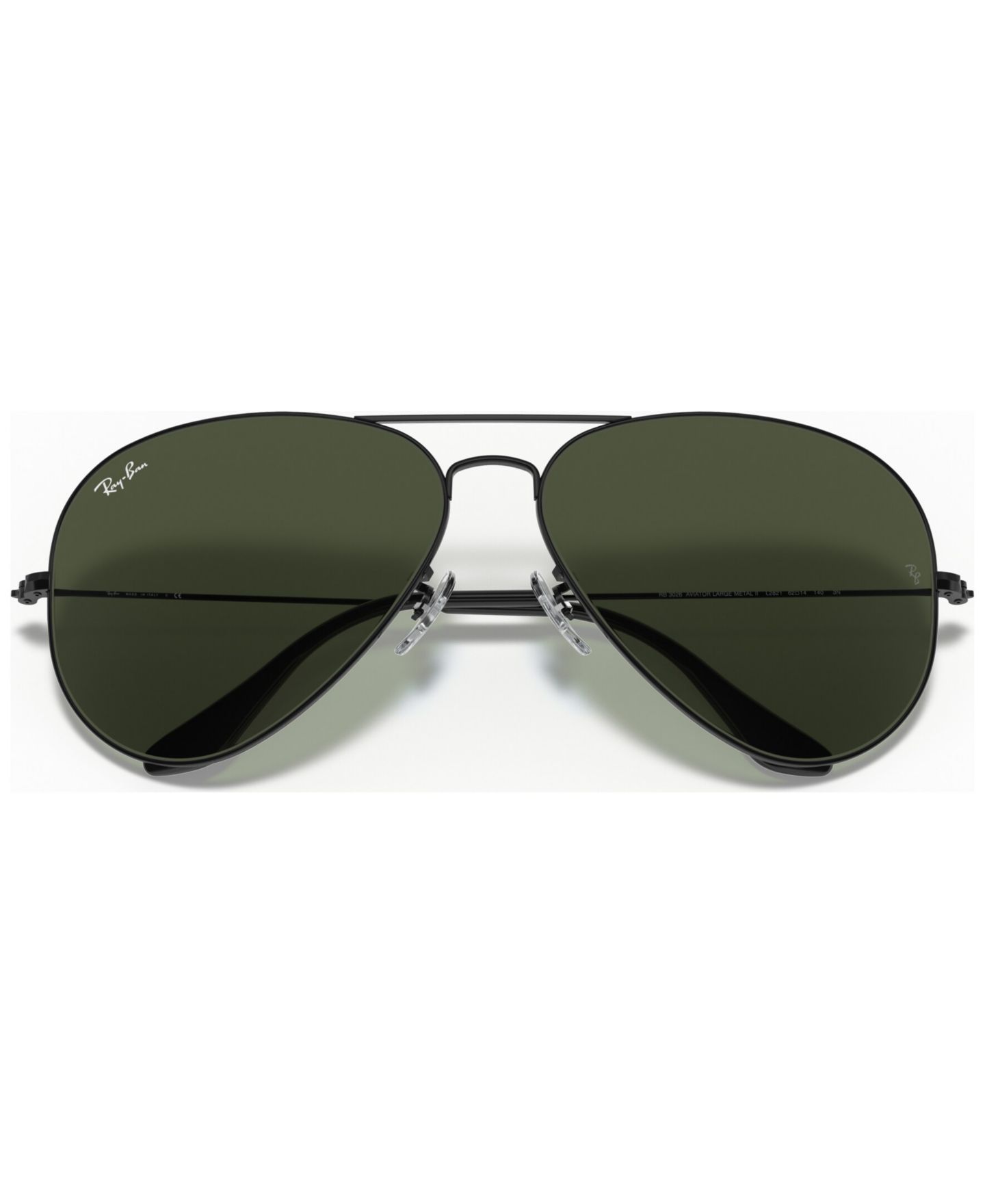 Женские солнцезащитные очки Ray-Ban Sunglasses, RB3026 Aviator Large, цвет: Чёрный / Серый — фото 5
