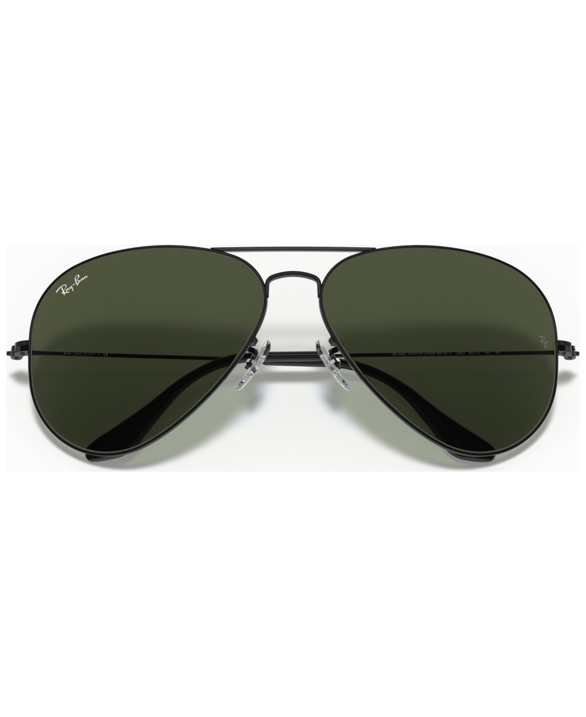 Ray Ban Sunglasses, Rb3026 Aviator Large In Black,grey