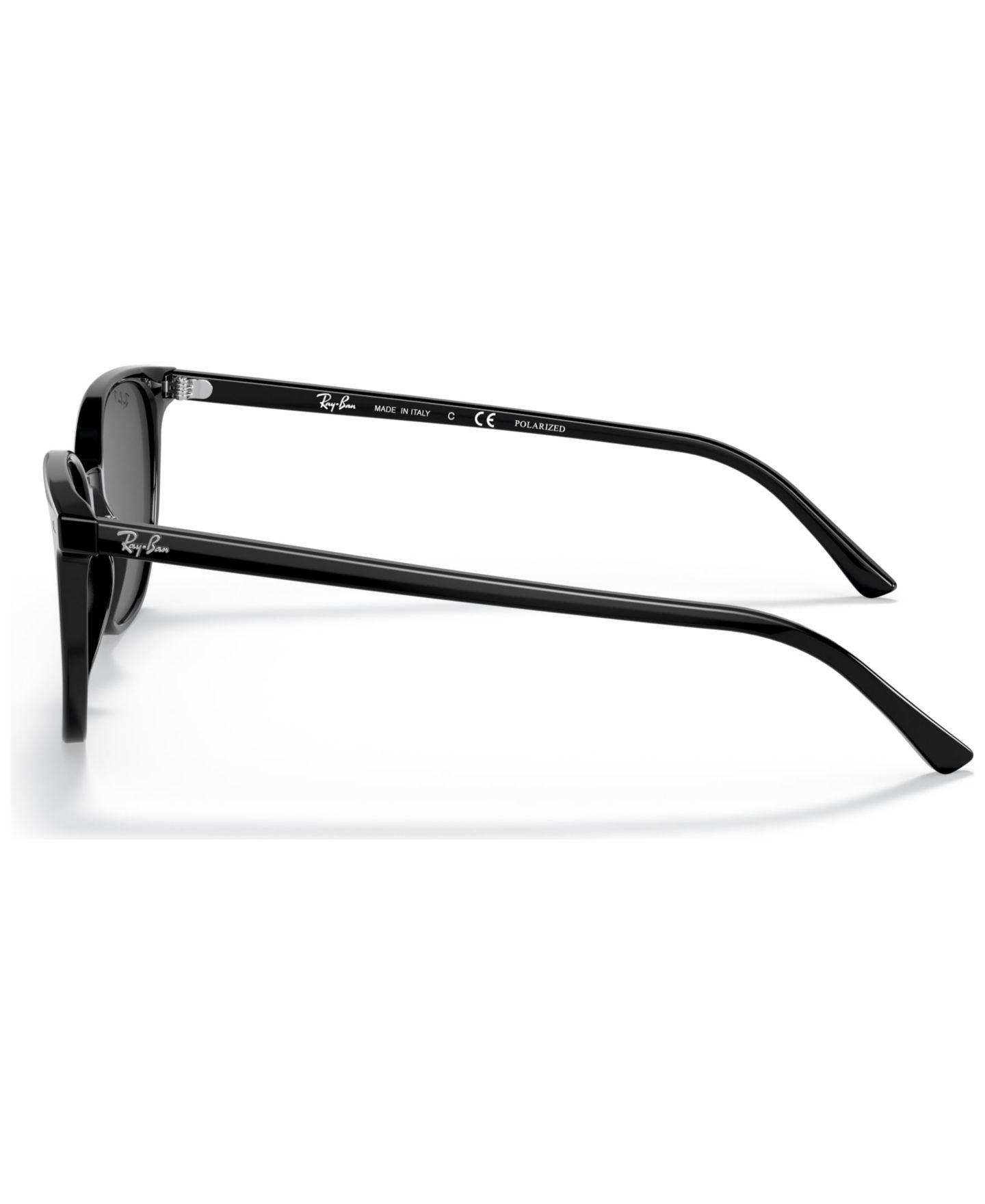 Солнцезащитные очки Ray-Ban Unisex Elliot 54 Polarized Low Bridge Fit Sunglasses, RB2197F54-P, цвет: Чёрный — фото 4
