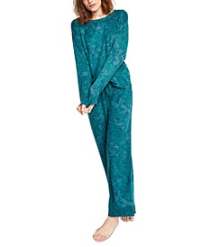 Women's Solid Cozy Pajama Set, Created for Macy's
