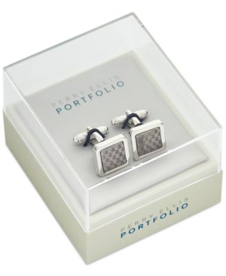 Men's Crosshatch Cufflinks