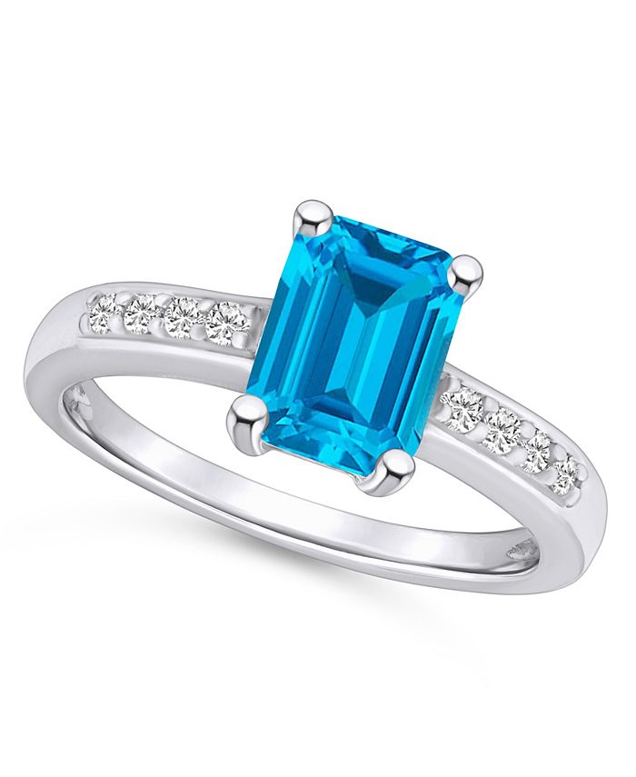 Macy's london blue new arrivals topaz ring