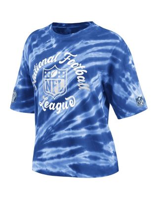 Women's Blue NFL Tie-Dye T-shirt