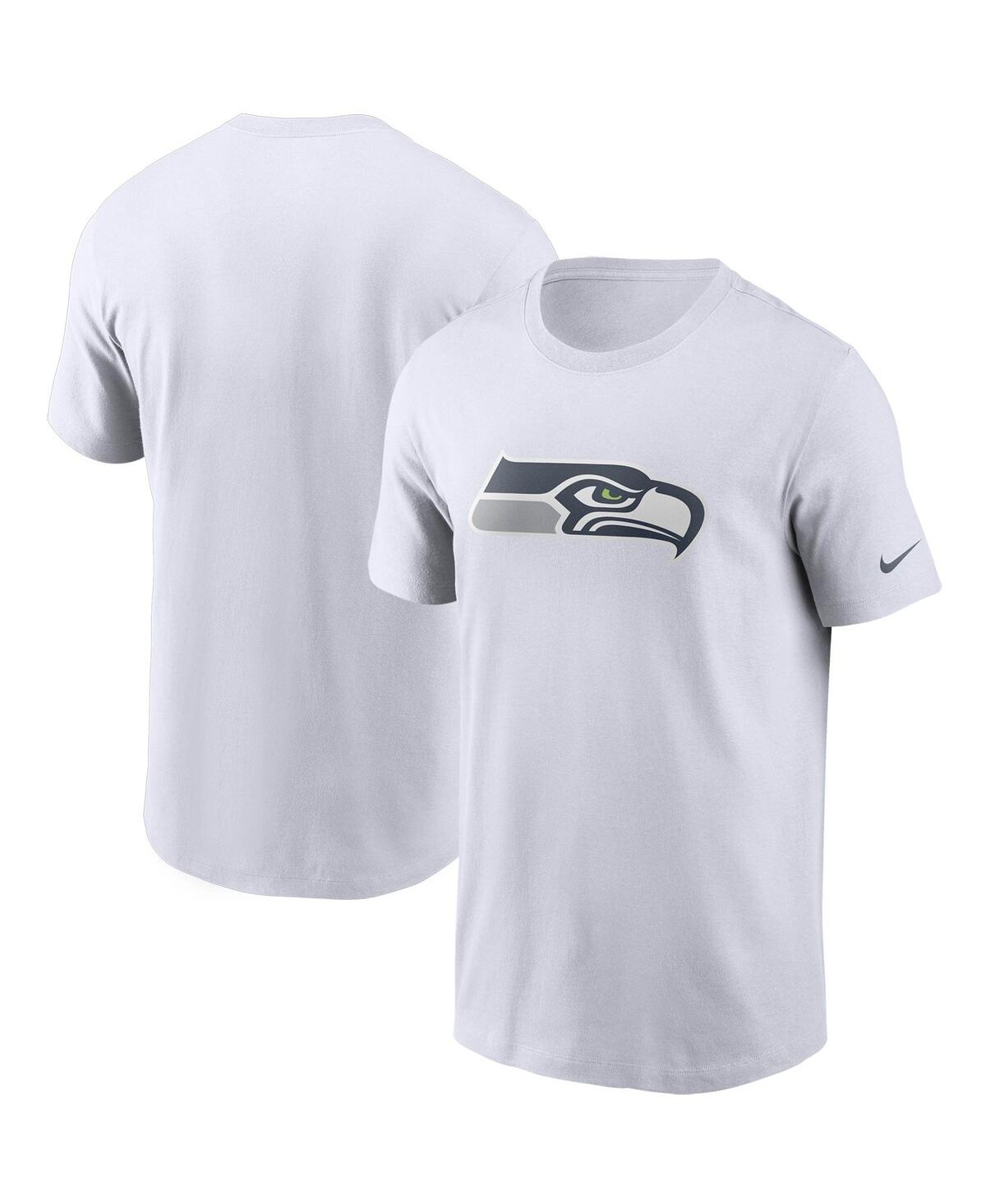 Nike Men's  White Seattle Seahawks Primary Logo T-shirt