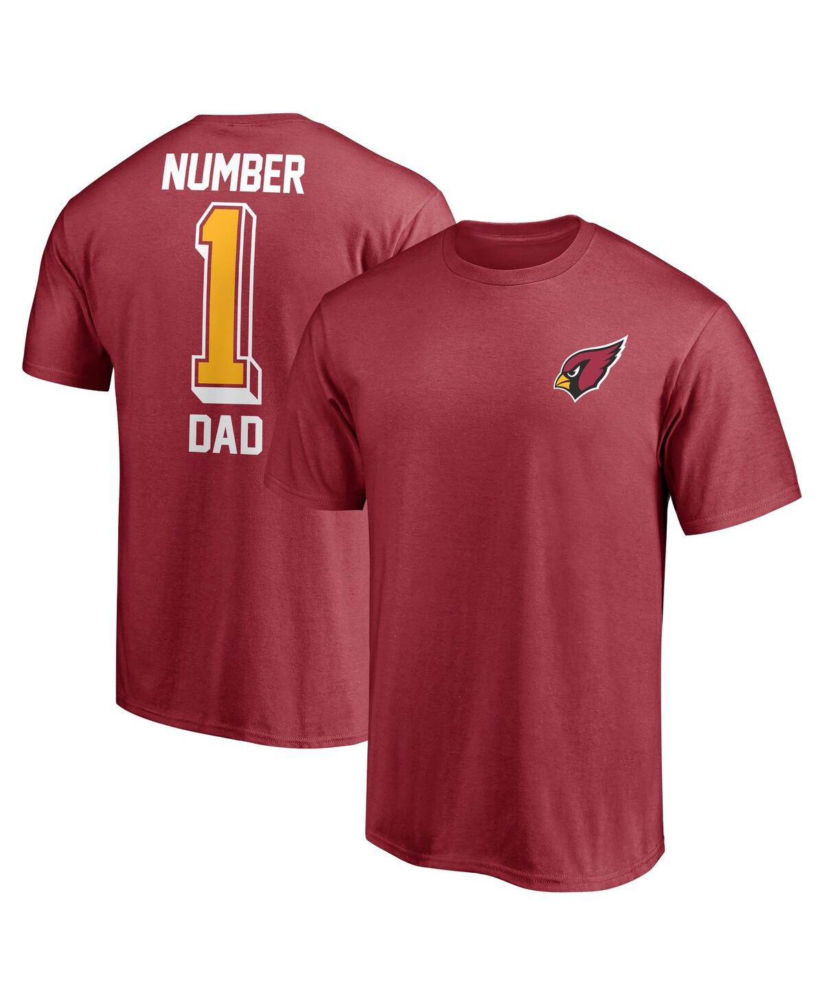 Fanatics Branded Cardinal Arizona Cardinals #1 Dad T-shirt In Cardinal