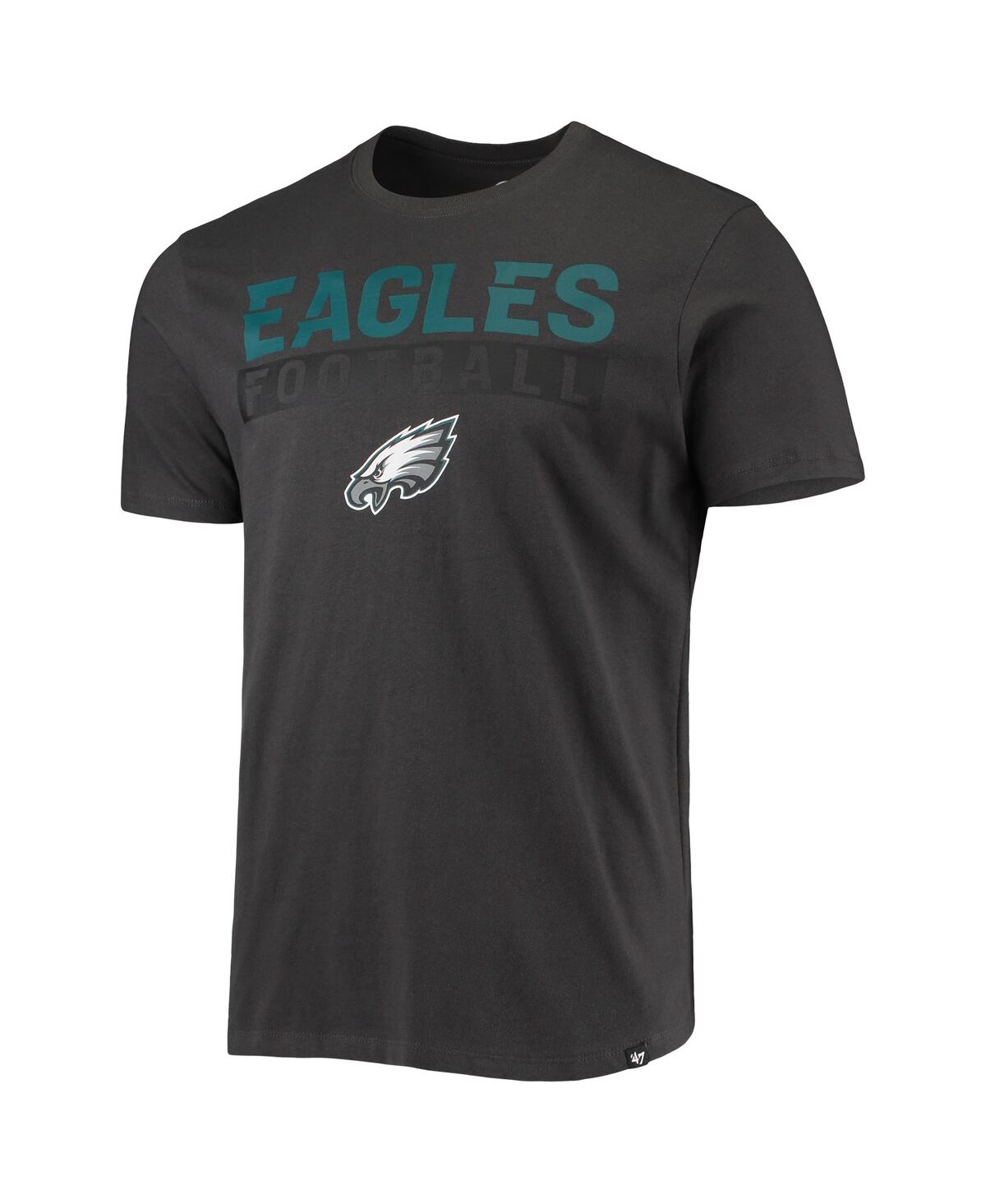 47 Brand Men's '47 Charcoal Philadelphia Eagles Dark Ops Super Rival T-shirt  - Macy's