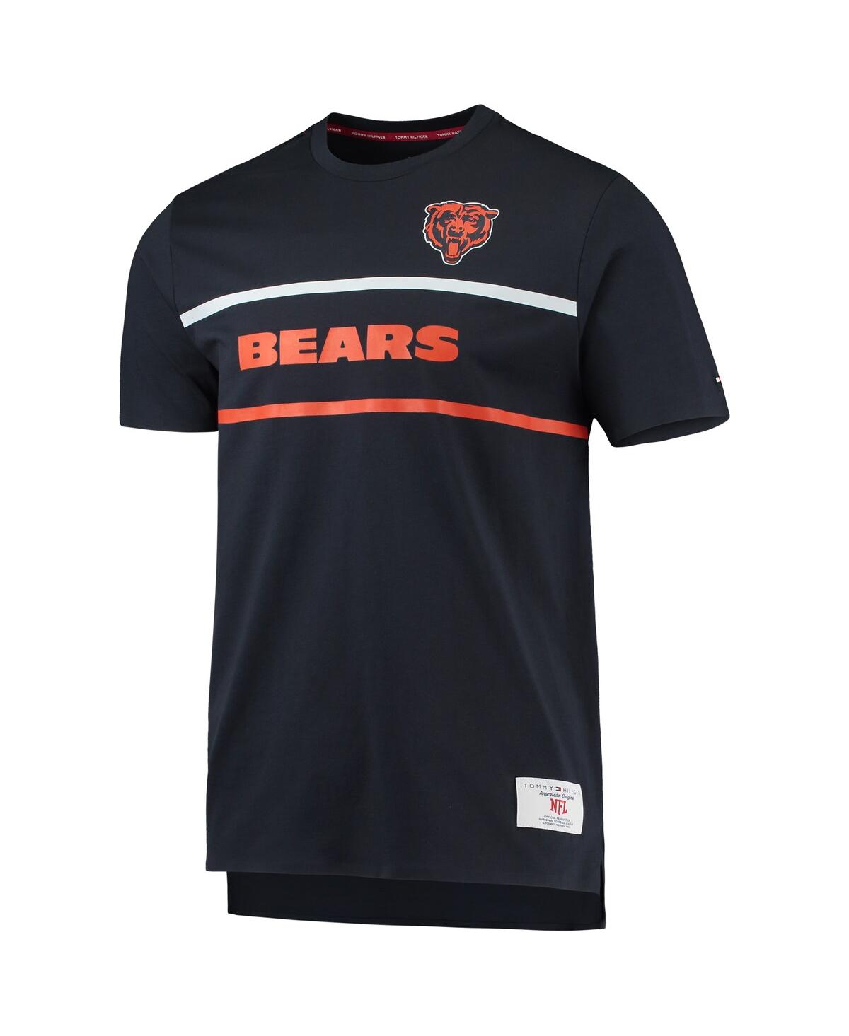 Shop Tommy Hilfiger Men's  Navy Chicago Bears The Travis T-shirt