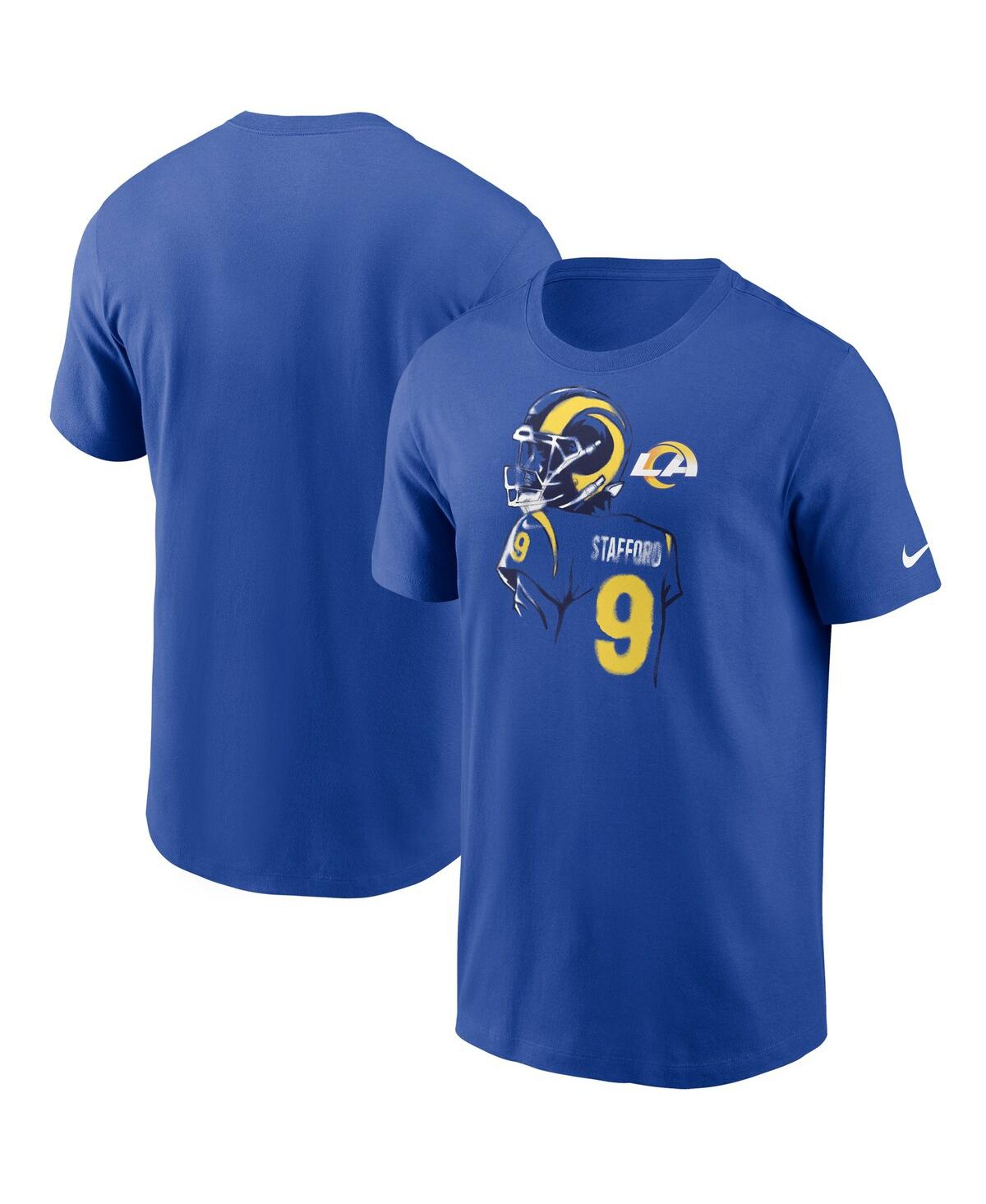 Nike Matthew Stafford Royal Los Angeles Rams Player Graphic T-shirt In Royal