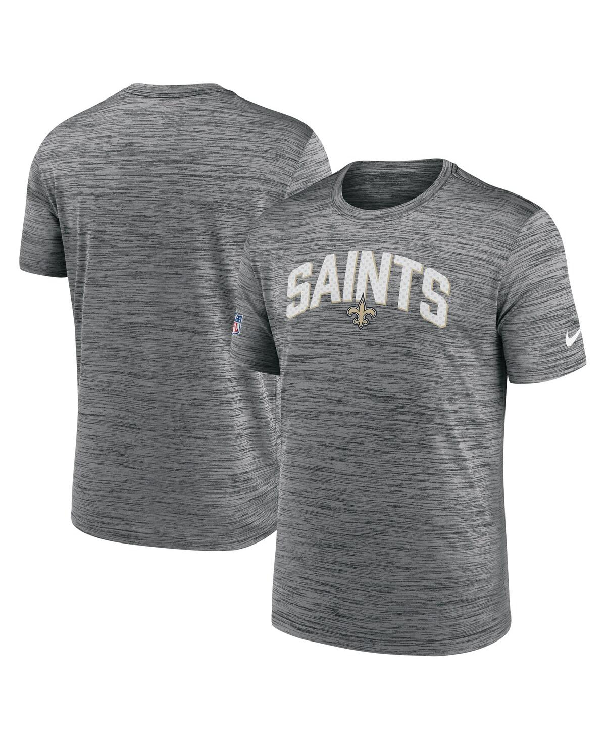 Nike Men's  Gray New Orleans Saints Velocity Athletic Stack Performance T-shirt In Gray