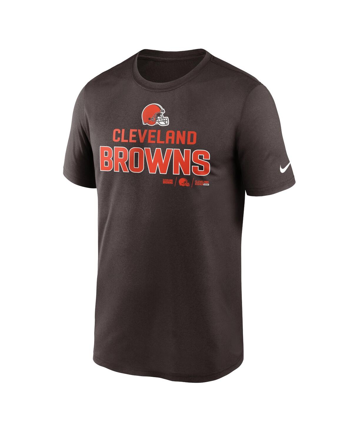 Shop Nike Men's  Brown Cleveland Browns Legend Community Performance T-shirt