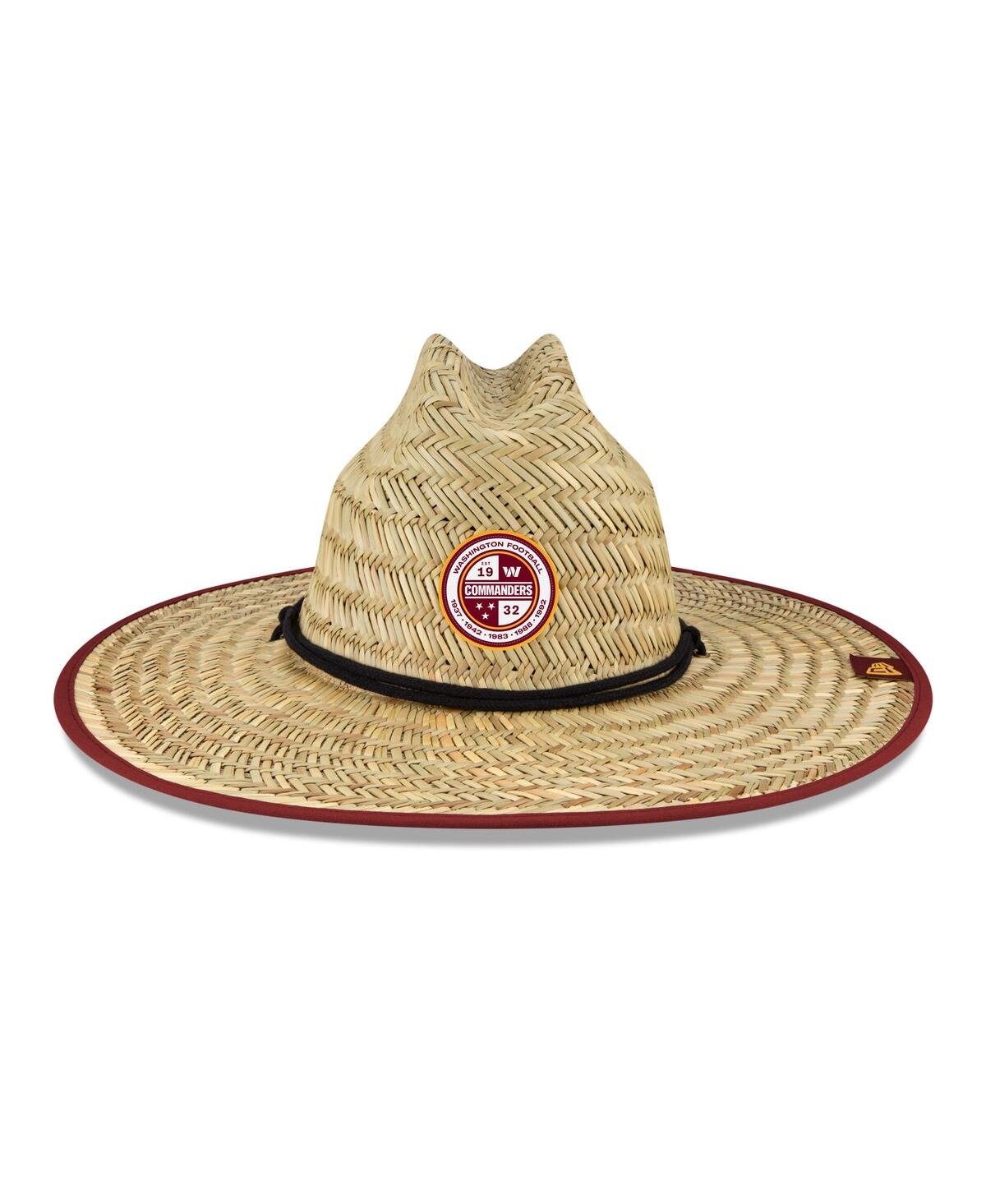 Men's New EraWashington Commanders 2022 Nfl Training Camp Official Straw Lifeguard Hat - Natural