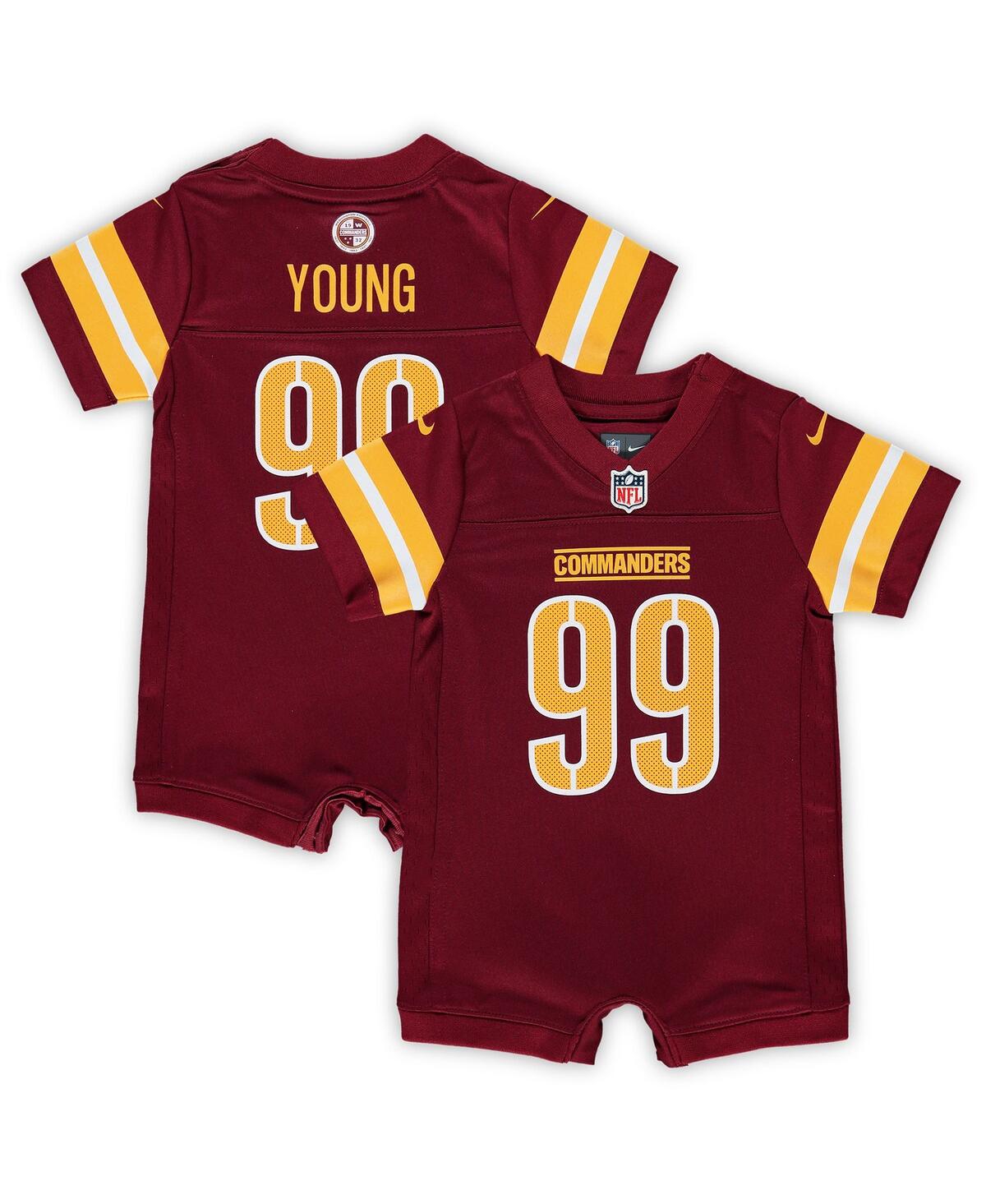 Newborn and Infant Boys and Girls Nike Chase YoungWashington Commanders Game Romper Jersey - Burgundy
