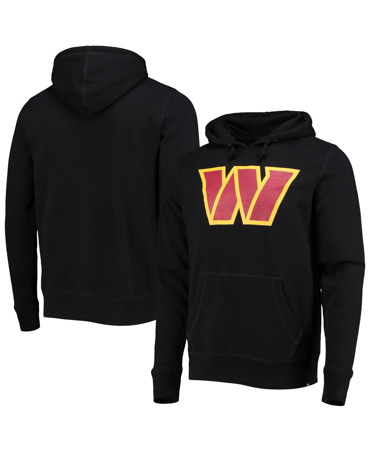 Men's '47Washington Commanders Imprint Headline Pullover Hoodie - Black