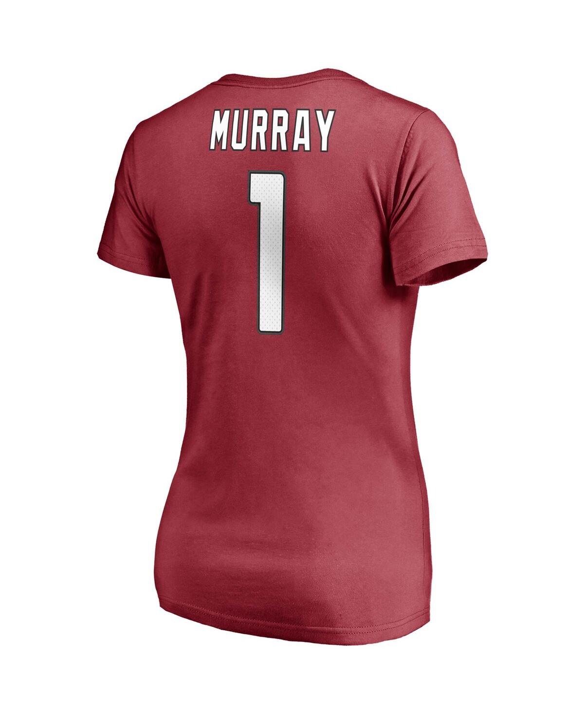 Fanatics Women's Kyler Murray Cardinal Arizona Cardinals Player Icon Name And Number V-neck T-shirt In Cardinal